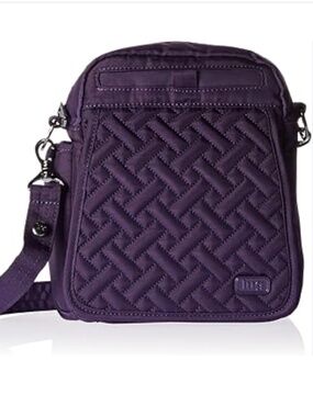 Lug Flapper Cross Body Messenger Bag in Brushed Concord